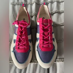 Stylish Pink and Blue Women's Sneakers